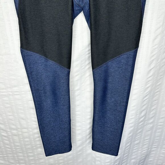 Outdoor Voices Leggings Womens Medium Blue Black Two Tone Crop Workout Gym - Picture 4 of 12